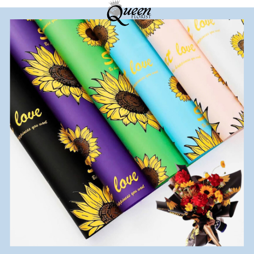 

Kertas Buket Motif Bunga Matahari Wrapping Cellephone 6178