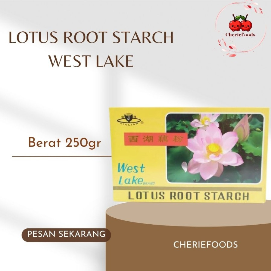 

Bubuk Tepung Akar Teratai Lotus Root 250gr/ Lotus Root Starch Tepung akar teratai serbaguna