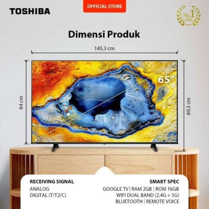 TV LED TOSHIBA GOOGLE TV 65INCH 65C350P