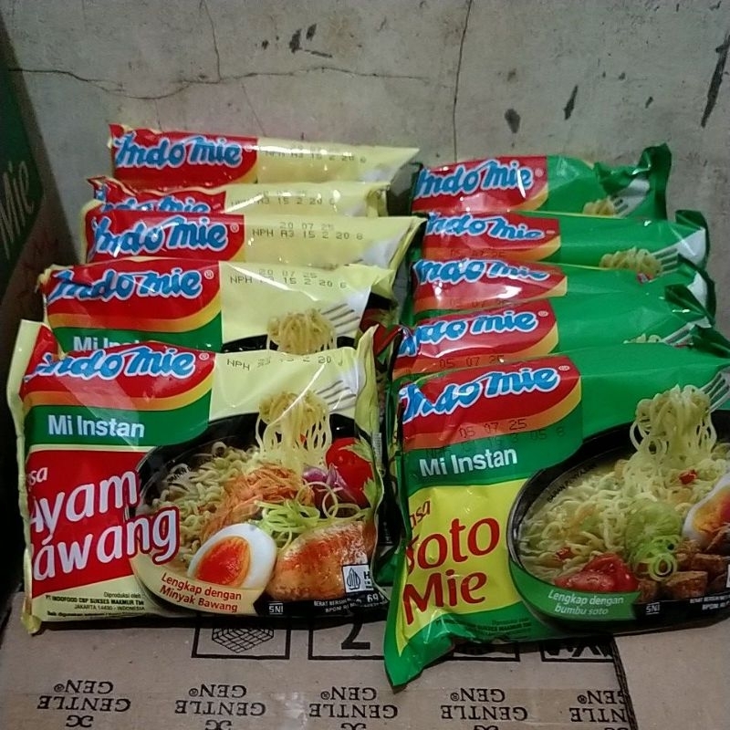

Indomie kuah Soto Mie & Ayam Bawang Extra hemat 5pcs