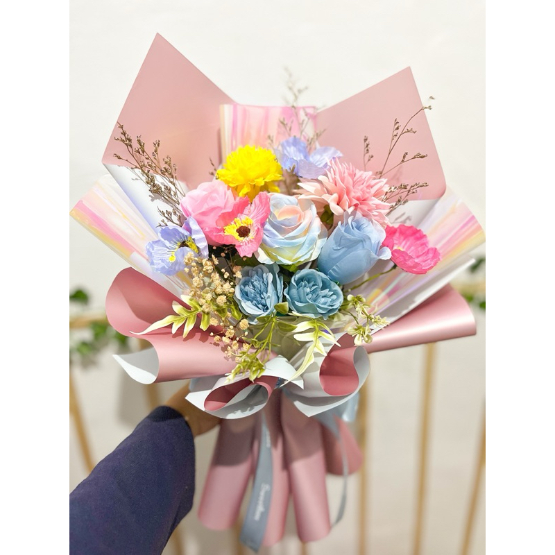 buket bunga ulangtahun buket elegant buket pink buket tas buket hari ibu wisuda buket boneka flower 