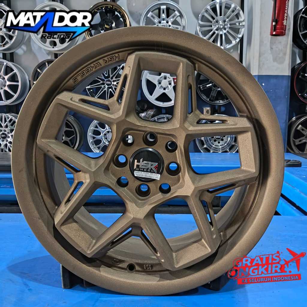 VELG RING 17 HOLE 8X100-114,3 VELG RACINF HSR TYPE WASILE SANDY BRONZE