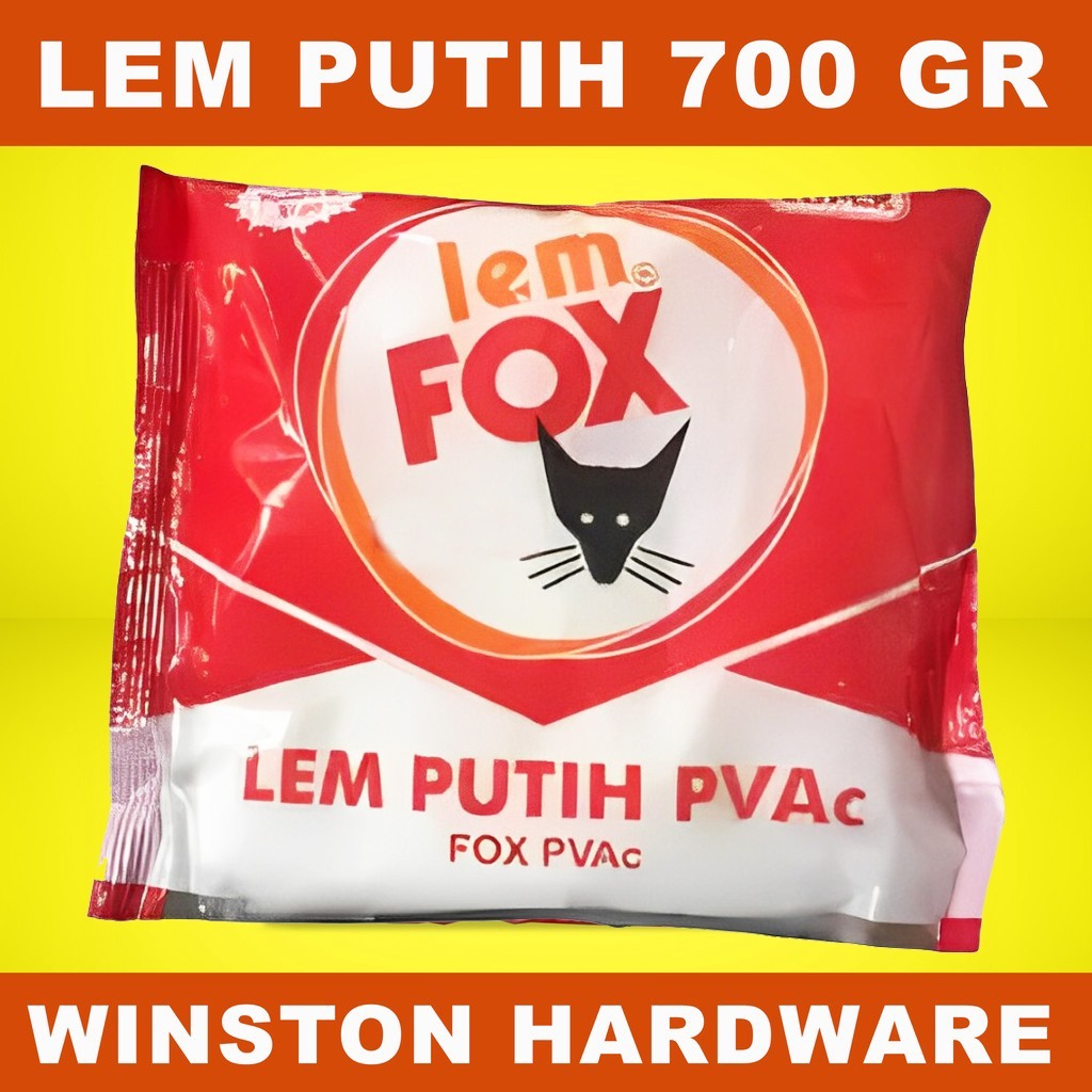 

Lem Fox Putih Super Plastik MERAH Pvac Plamur Kayu Kertas 700 Gr Gram