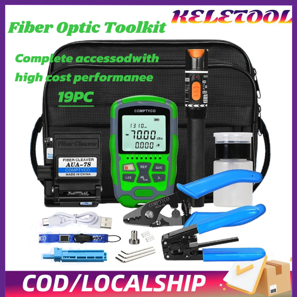 AUA-MC7 Alat Fiber Optik  Alat Serat Optik Kit  POWER Set  Alat Tester Dan Pemotong Kabel Fiber Opti