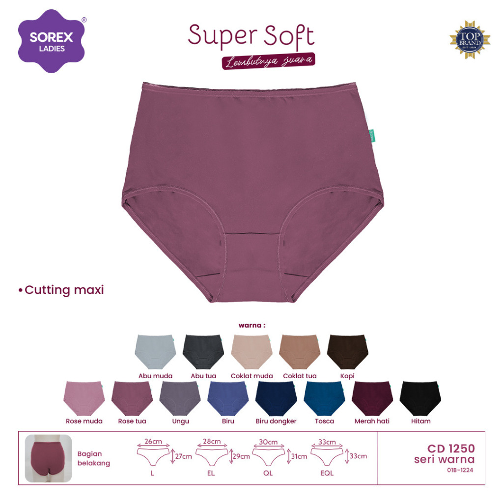 Sorex CD wanita Basic Maxi Super Soft Polos CD 1250 ( Warna Random )