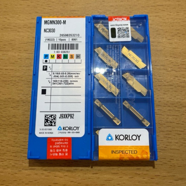 Insert MGMN300-M NC3030