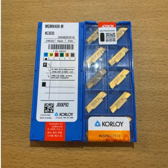 Insert MGMN400-M NC3030