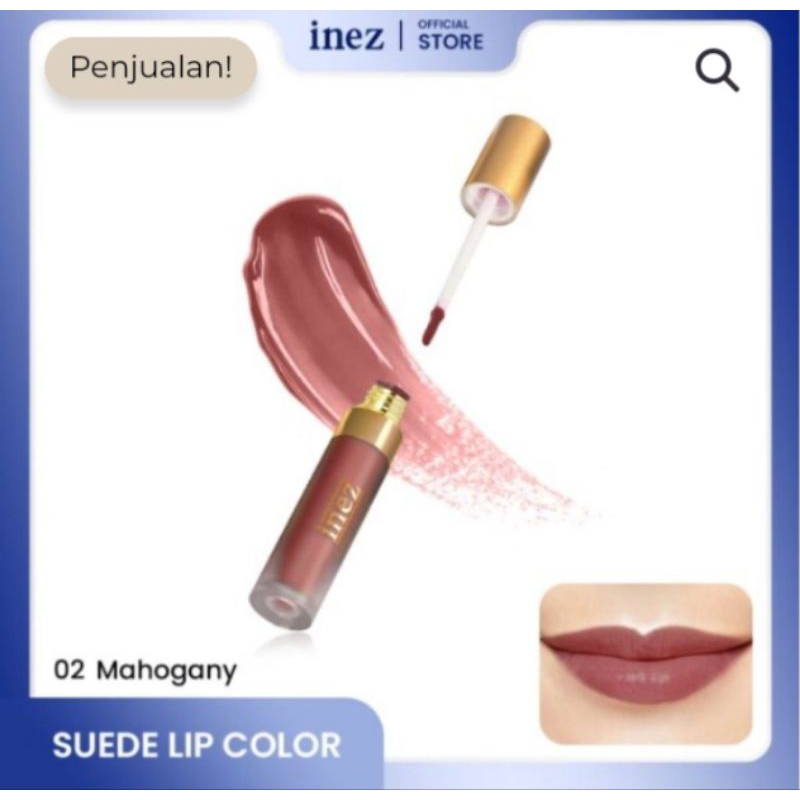 lipstik matte warna coklat/waterproof/baguss/inez/ori