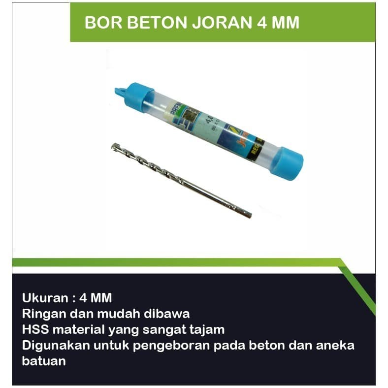 Bor Beton Joran 4 mm,5mm / Mata Bor Beton/mata bor