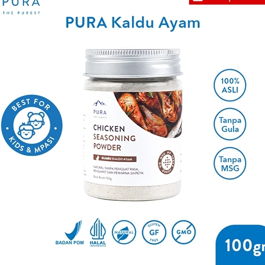 

Pura Kaldu Asli | Bumbu Kaldu Ayam (100gr) - Chicken Seasoning Powder - Kaldu Mpasi - BB Booster - No Msg - No Gula - Kaldu Serbaguna