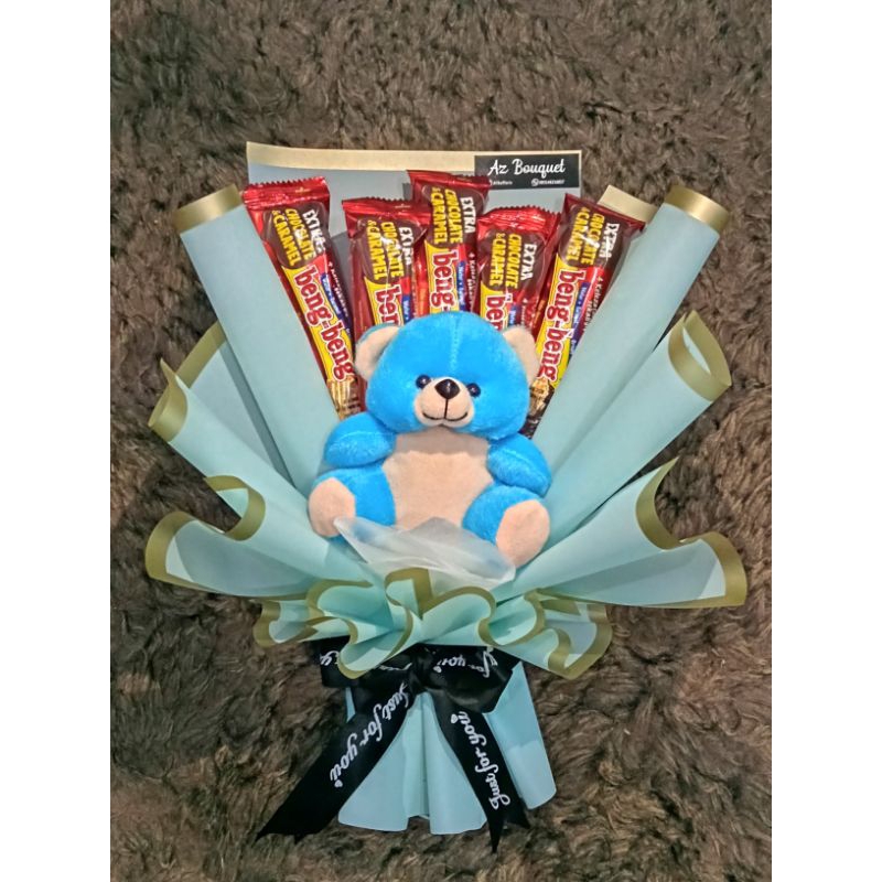 

buket bengbeng boneka beruang murah/ buket murah meriah/ buket jajan murah meriah