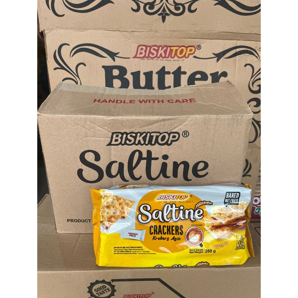 

biskitop saltine 280 gram 1 dus isi 12 pcs