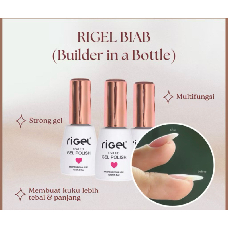 RIGEL BIAB BUILDER IN A BOTTLE KUTEK GEL BIAB RIGEL