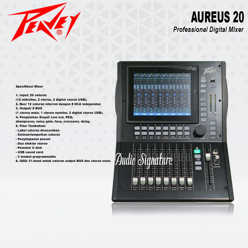 Mixer Digital PEAVEY AUREUS 20 | AUREUS20 MINI Original Garansi Resmi