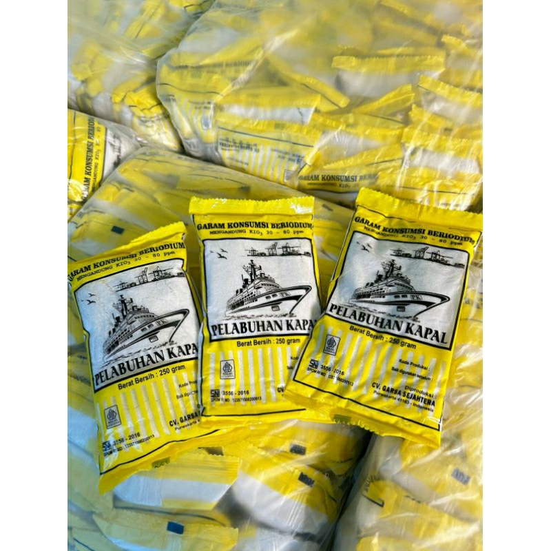 

Garam cap pelabuhan kapal 250 gr