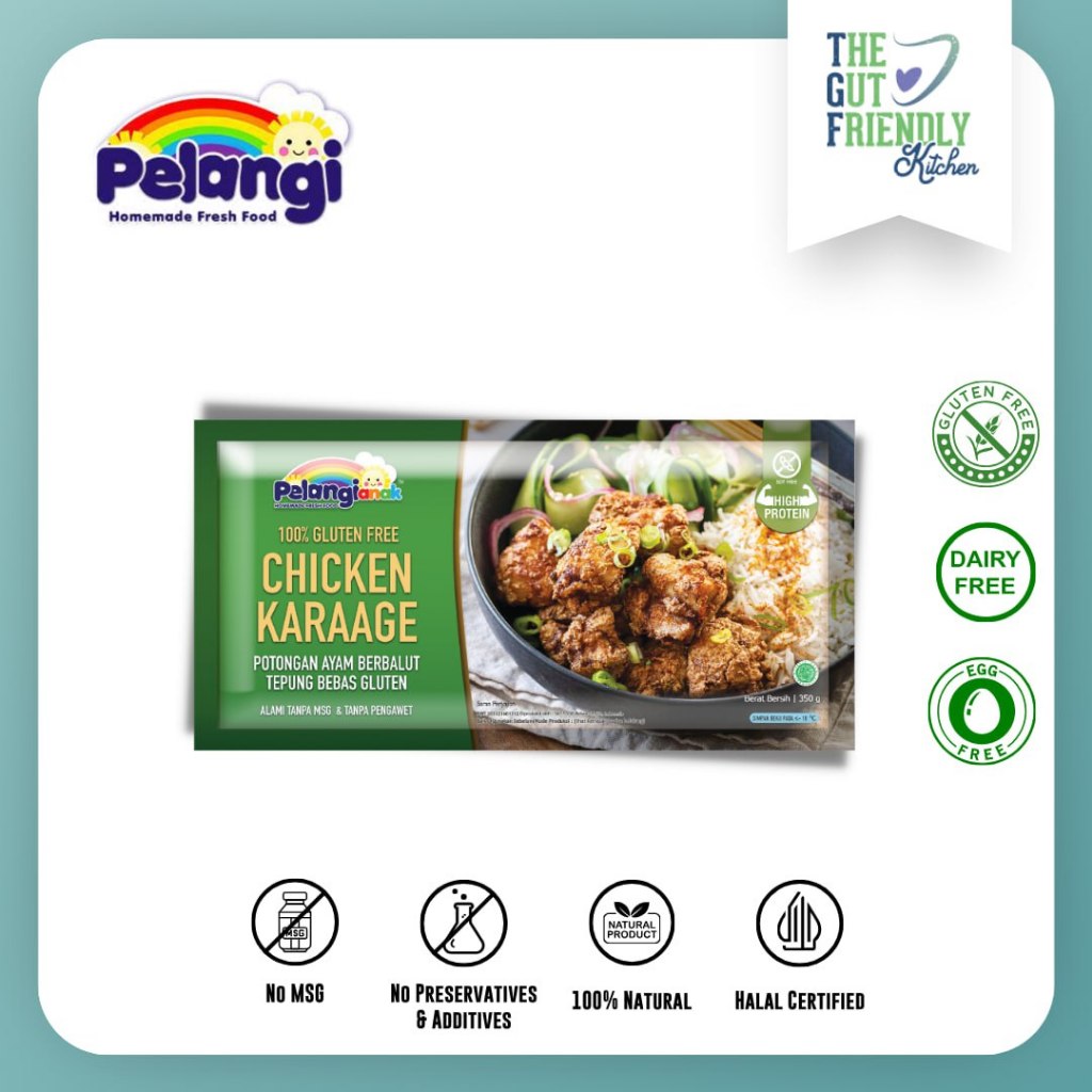 

PELANGI - Chicken Karaage Gluten Free, Soy Free, Dairy Free, Egg Free, Halal Non MSG & Non Pengawet