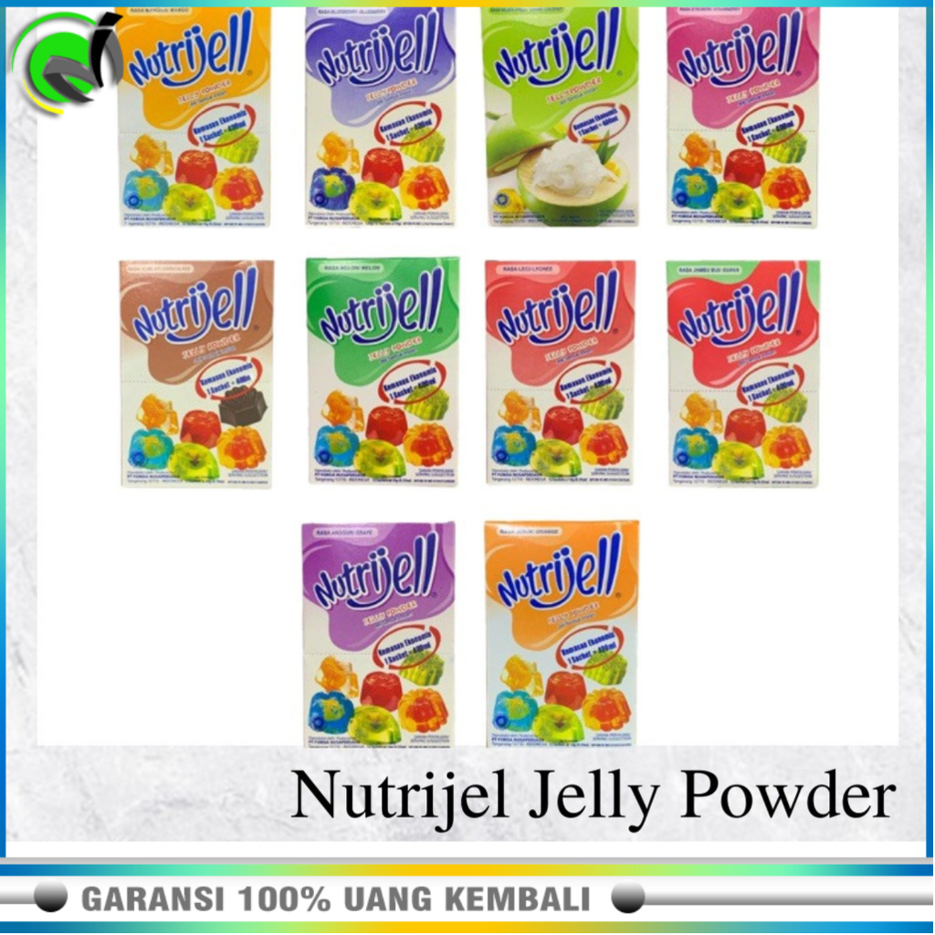 

Nutrijell Nutrijel Jelly Powder Instant Agar Agar All Varian Rasa / Jeli / jely TB13 - OUR