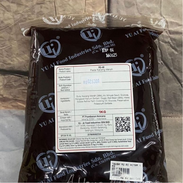 

YU AI RED BEAN PASTE 1KG / TAUSA KACANG MERAH 1KG / ISIAN ROTI FILLING