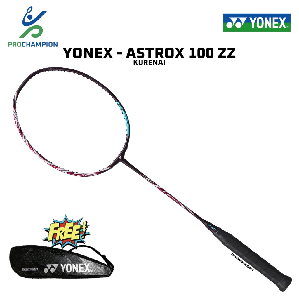 Yonex Astrox 100Zz 100 Zz Kurenai Raket Badminton Original