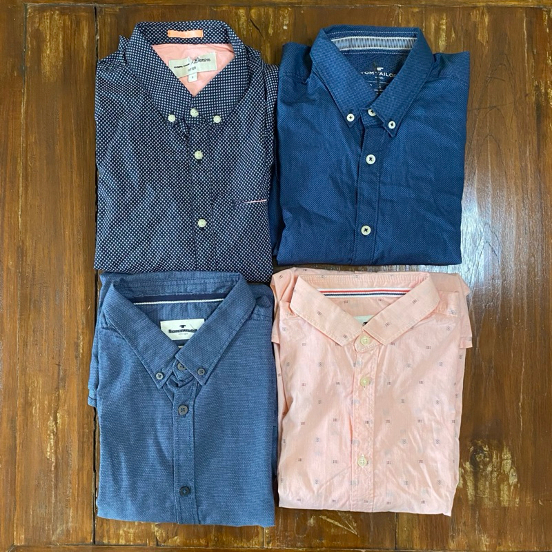 Kemeja Lebgan Panjang Pria TOM TAILOR Size S 100% Original