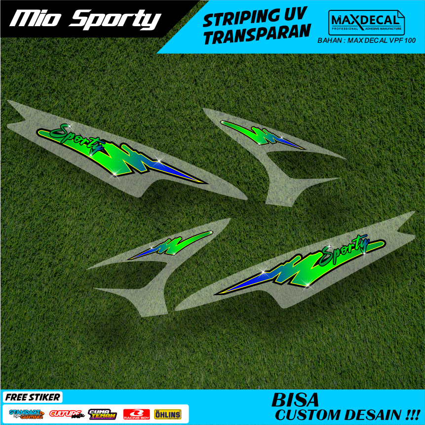 striping mio sporty smile transparan cw m3 hitam custome racing minimalis amore vinil max decal 24
