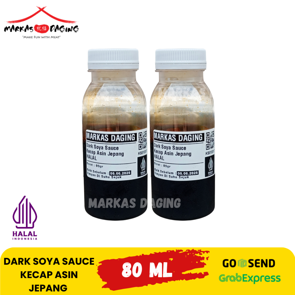 

Dark Soya Sauce Kecap Asin Jepang HALAL 80gr