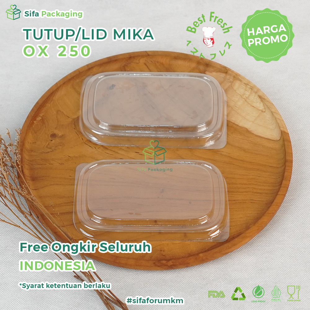 Tutup Mika Alumunium Foil Tray OX 250 Lid Mika (Tutup Saja)