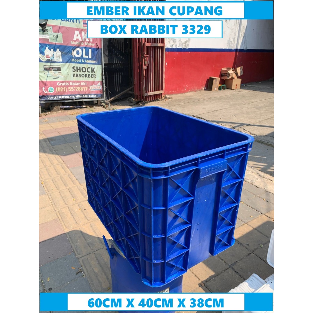 Box rabbit plastik box rabbit box lopster 3329 bak plastik bekas