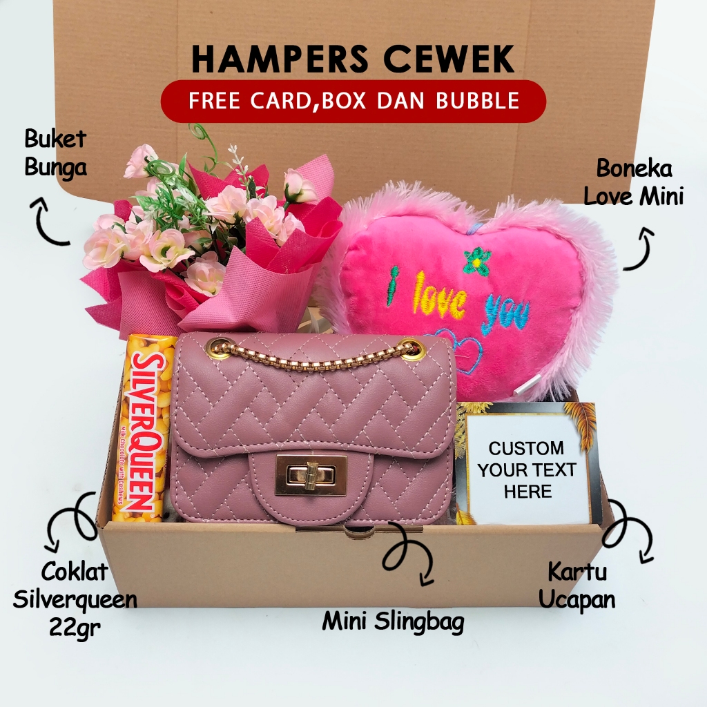

Valentine Hampers kado surabaya pink set hampers hadiah ulang tahun tas wanita kado pernikahan kado anniversary tas wanita hampers murah hadiah ulang tahun cewek
