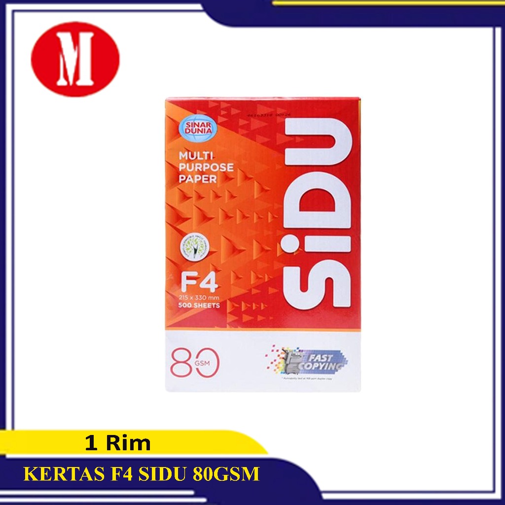 Kertas F4 80 GSM SIDU 1 RIM