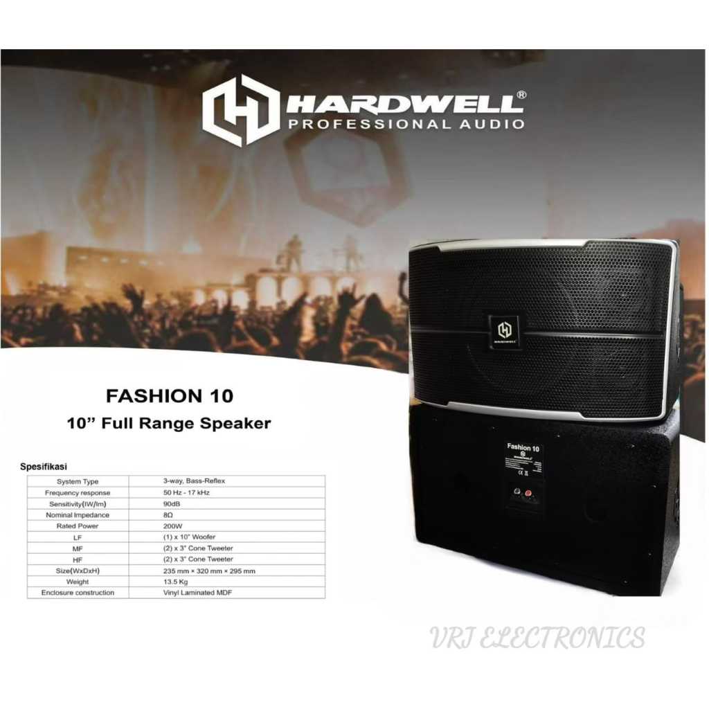Speaker Karaoke Hardwell Fashion 10 Passive
