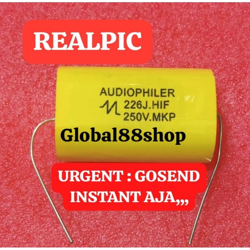 MKP 22uf 226 250V Audiophiler MKP226J 250V MKP226 MKP22uf NONPOLAR CAPASITOR KAPASITOR Audiopiler