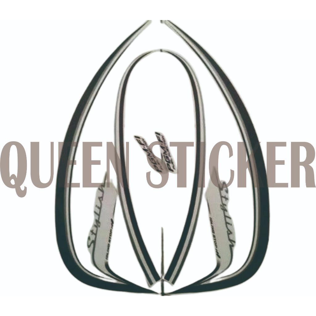 STICKER STRIPPING LIST BODY STANDART HONDA SCOOPY STYLISH 2015 2016