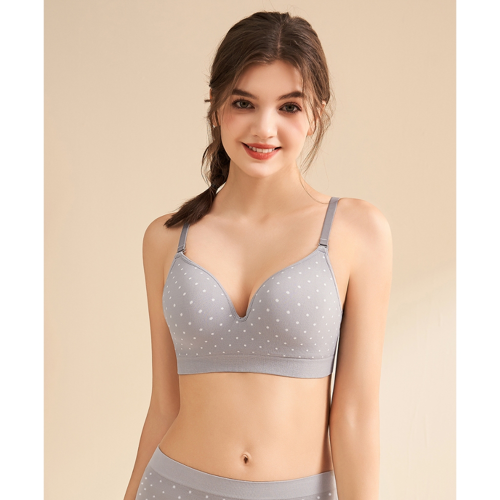 PROMO Young Curves Bra Polka Dots Triangle Wireless C03-10375B