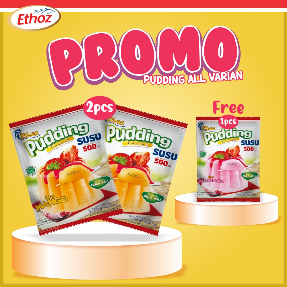 

PROMO ETHOZ PUDING SUSU BELI 2 GRATIS 1