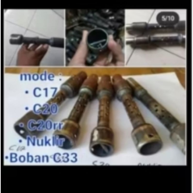 saringan knalpot boban nuklir RX king