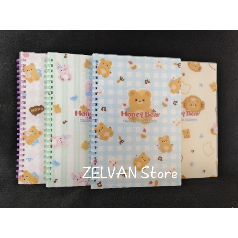 

MURAH MERIAH!!! Notebook Soft Ring (Spiral) A5 HONEY BEAR