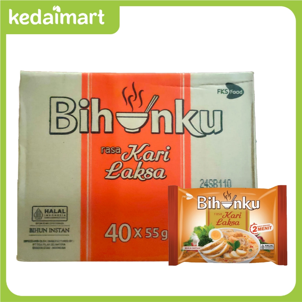 

Bihunku Bihun Instan Kari Laksa Pcs Dus Isi 40