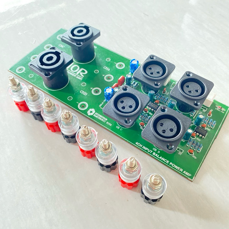 Kit Input Balance Panel Belakang BOX Amplifier 4 Channel