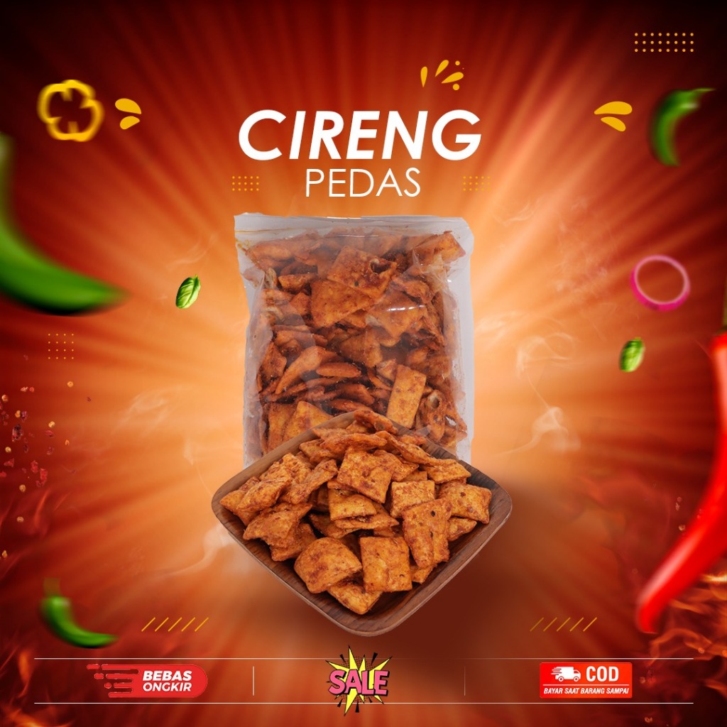 

500GR - KERIPIK CIRENG PEDAS