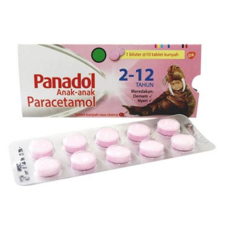panadol chewable panadol tablet kunyah anak