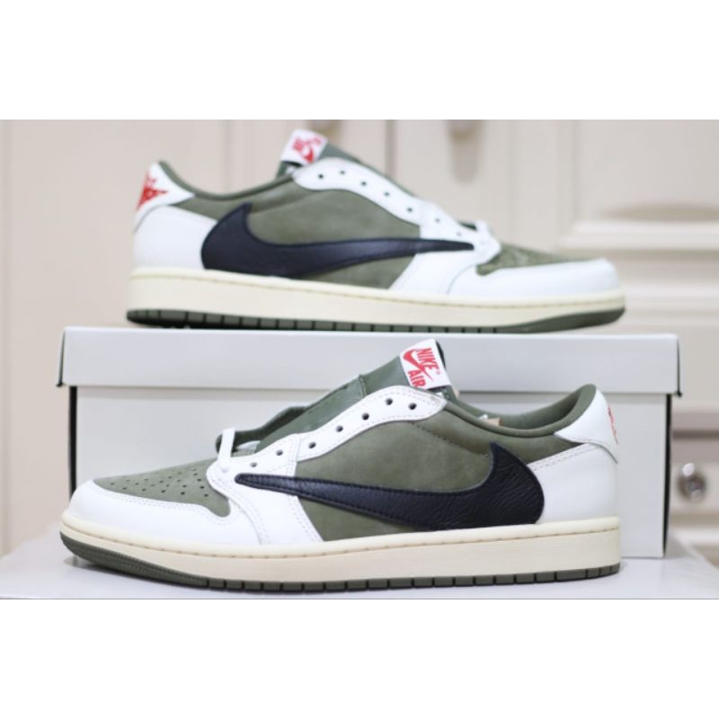 JORDAN 1 LOW OG TRAVIS SCOTT MEDIUM OLIVE