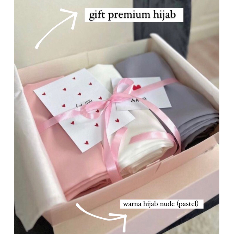 gift box hampers hijab aesthetic pastel nude cute lucu tangerang