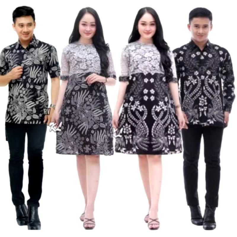 Couple Dress Brokat Natal / Dress Pesta / Dress Batik HQ
