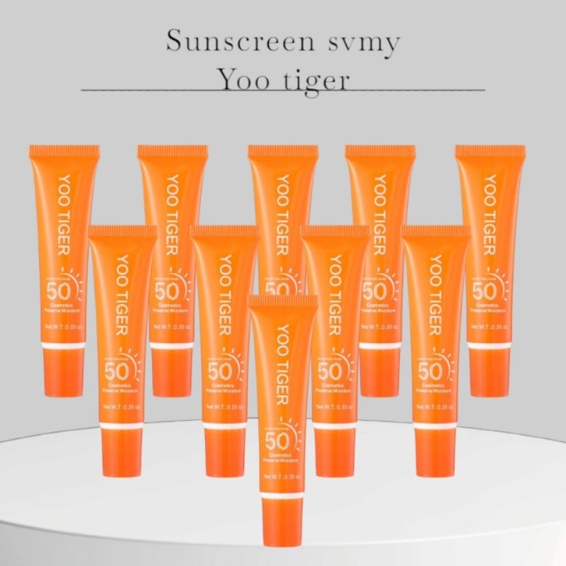 (10 PCS) YOO TIGER Sun Block SPF 50 Sunblock Tahan Lama Yootiger PA++ SVMY Sun Screen Sunscreen Waja
