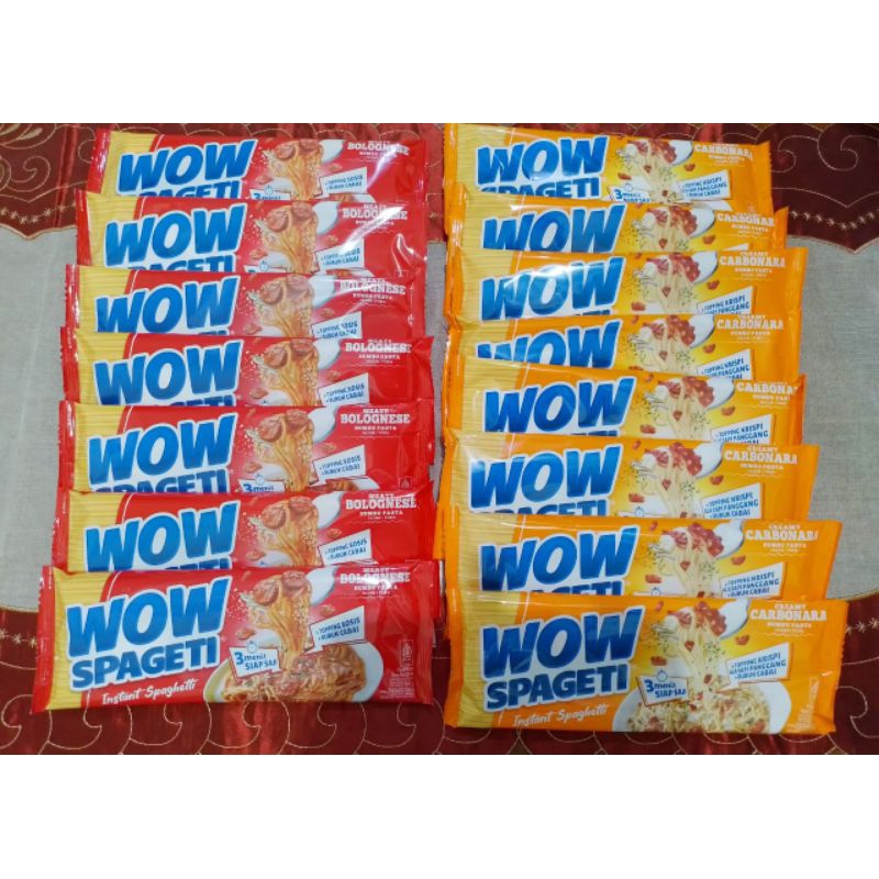

POP SPAGETI INDOMIE POP SPAGETI SPICY CARBONARA 88 GRAM Wow Spaghetti Carbonara Wow Spaghetti Bolognaise Wow Spageti Instan Wow Spaghetti Instan 88gram Wow Spaghetti