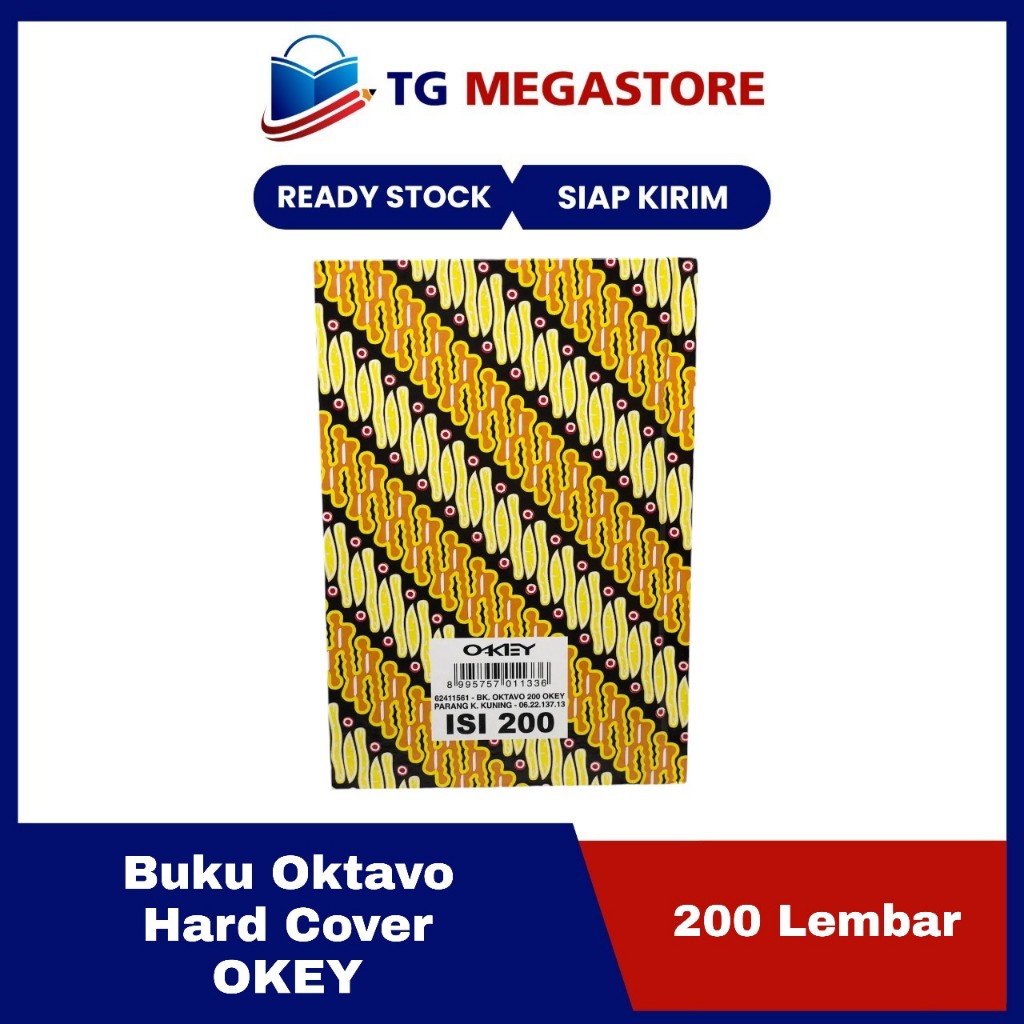 

Buku Oktavo OKEY Hard Cover isi 200 Lembar