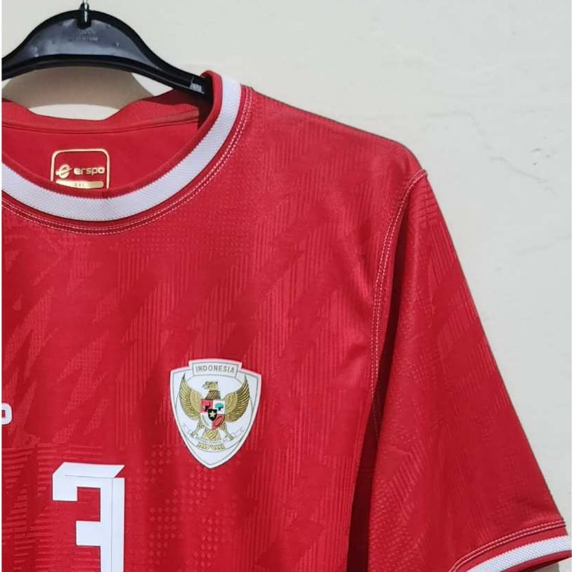 Jersey Timnas Indonesia Erspo - Nameset Original - Idzes 3