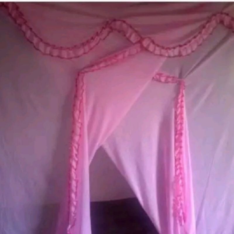 Kelambu renda lipat anti nyamuk bahan tebal jumbo premium