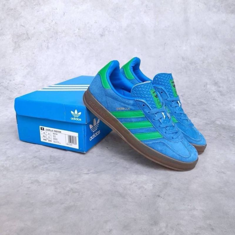 ADIDAS GAZELLE INDOOR BLUE GREEN